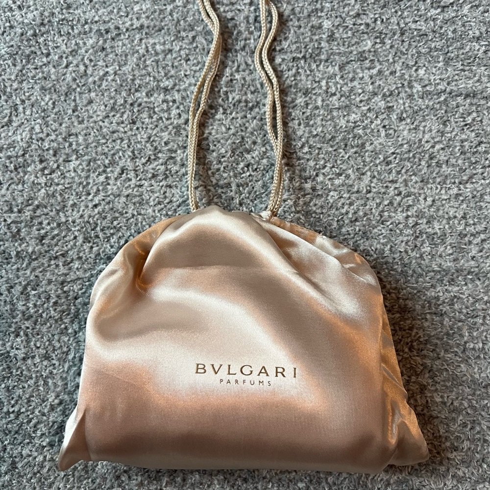 BVLGARI Drawstring Pouch with Pink Clutch